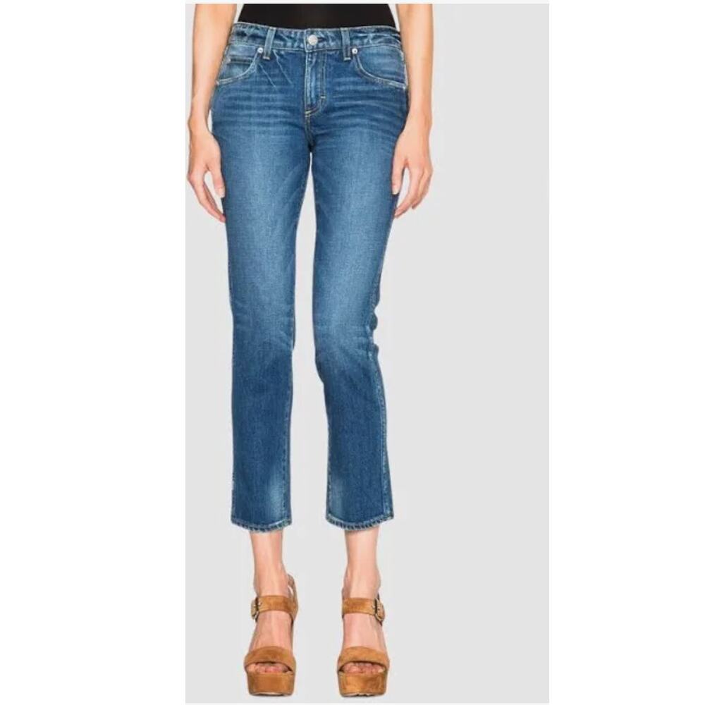 Amo womens jeans size 27 Kate Mariner straight leg mid-rise ankle preppy classic